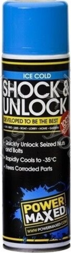 Power Maxed Shock & Unlock 500ml – Rust Penetrant & Releasing Agent