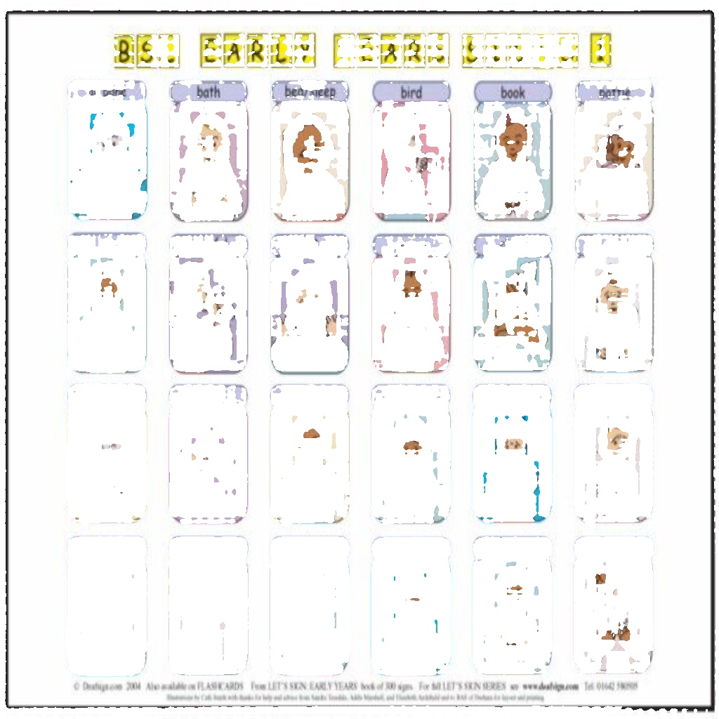 Let's Sign Bsl Early Years & Baby Signs: Poster/Mats A3 Set Of 2 (British Sign Language) Cath Smith - Image 3