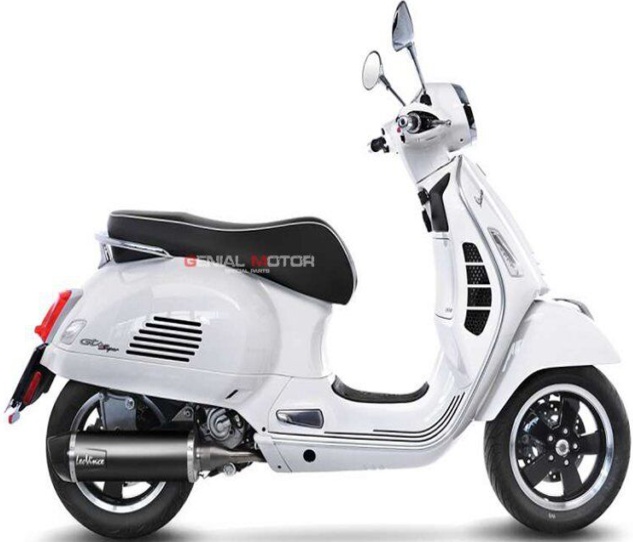 Exhaust Leovince BLACK INOX appr VESPA GTS 300 HPE/SUPER/SEI GG 2019 2020 14059K