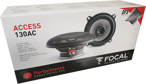 Focal Access 130AC 100 Watts 130mm 5.25"" 2 Way Coaxial Car Door Quality Speakers