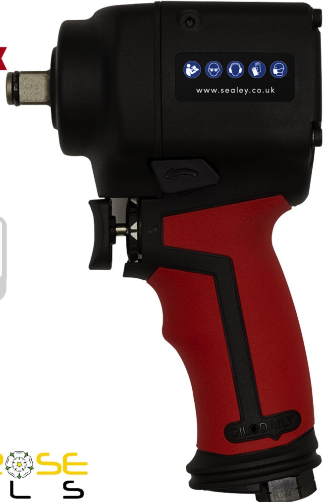 Sealey SA6002S Premier Twin Hammer Stubby Air Impact Wrench 1/2""Sq Drive