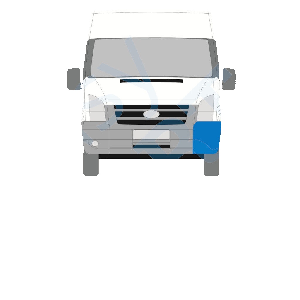 FORD TRANSIT 2006-2014 FRONT BUMPER / LEFT LH
