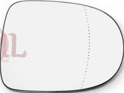 FOR RENAULT MODUS 2004->2012 DOOR MIRROR GLASS HEATED WITH BASE PLATE, RIGHTSIDE