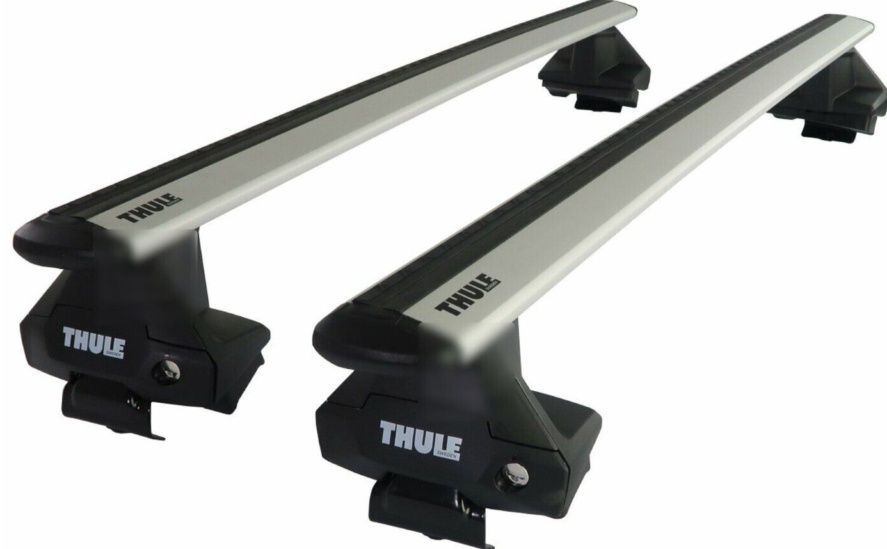 Thule Aluminium WingBar Evo Silver Roof Bars Set to fit Range Rover Evoque 19-22