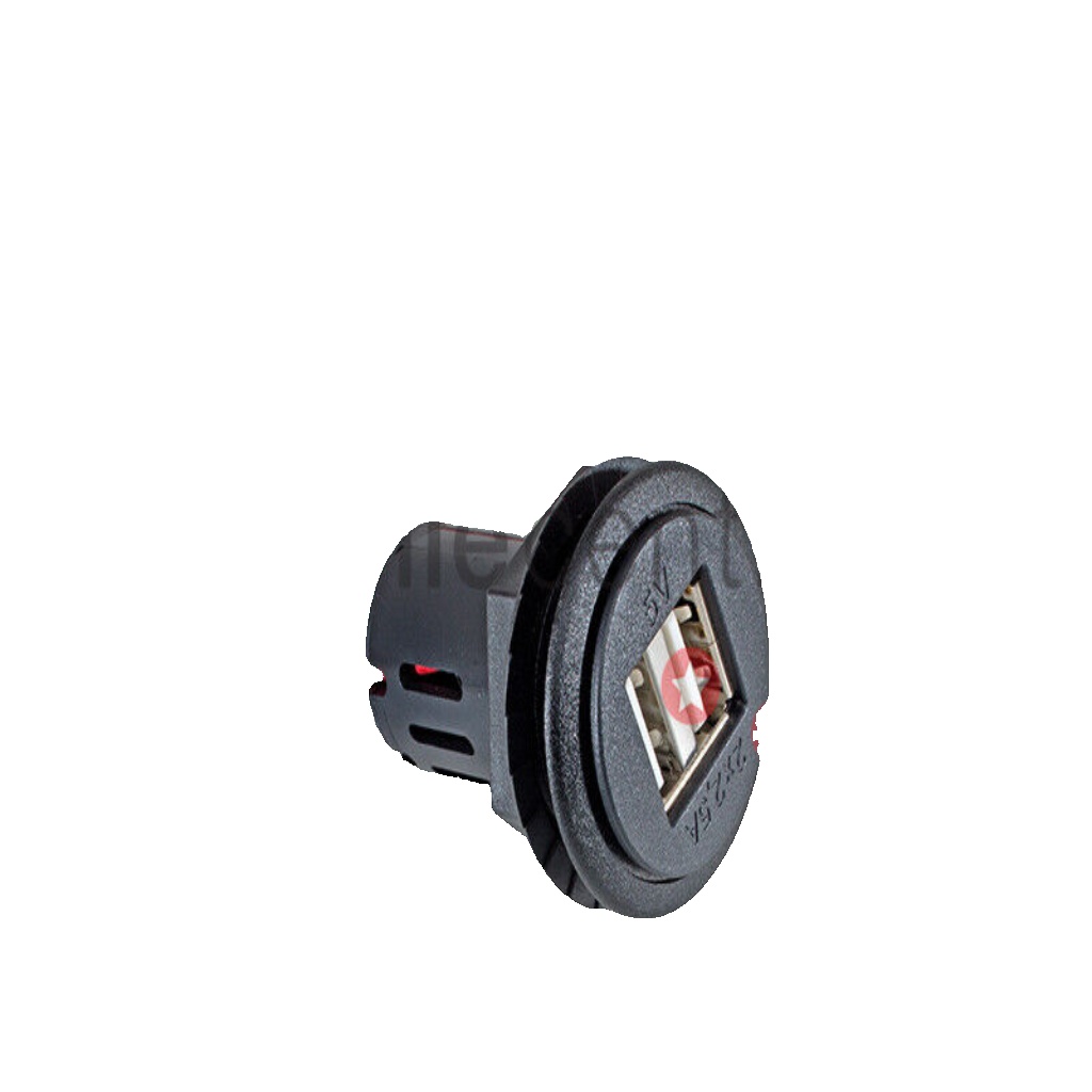 Dual USB A charger Mini iPad charger socket car truck lorry van 12V or 24V DC
