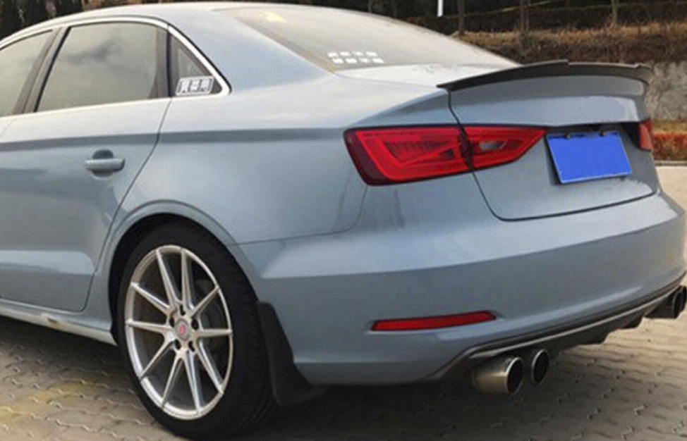 Fits Audi A3 8V S3 Rs3 Saloon 2013-2020 Rear Trunk Boot Lip Spoiler Sport Gloss Black 9145588450197 - Image 3