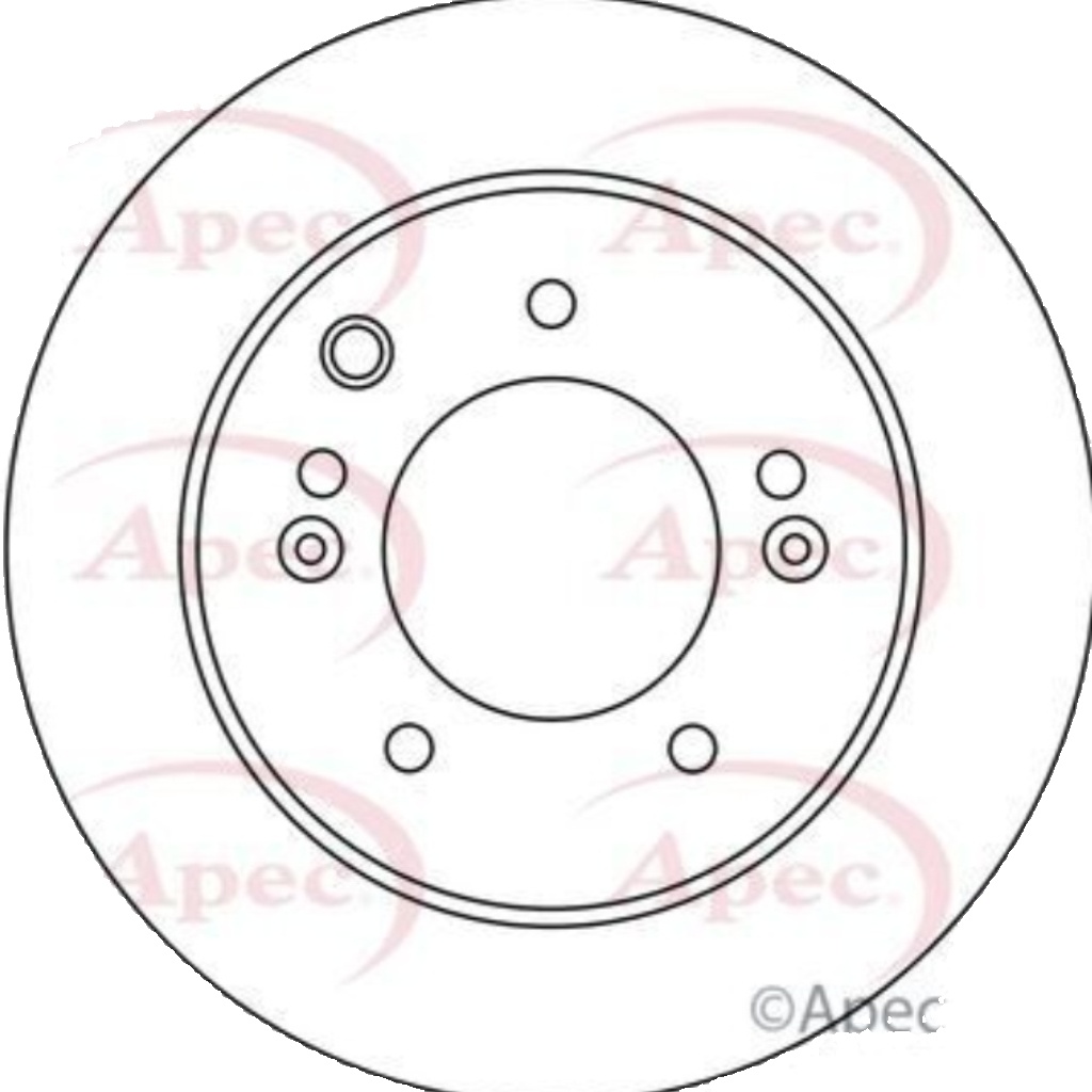 Apec Brake Disc Rear Single 584113E300 5028906088200 315mm DSK2420