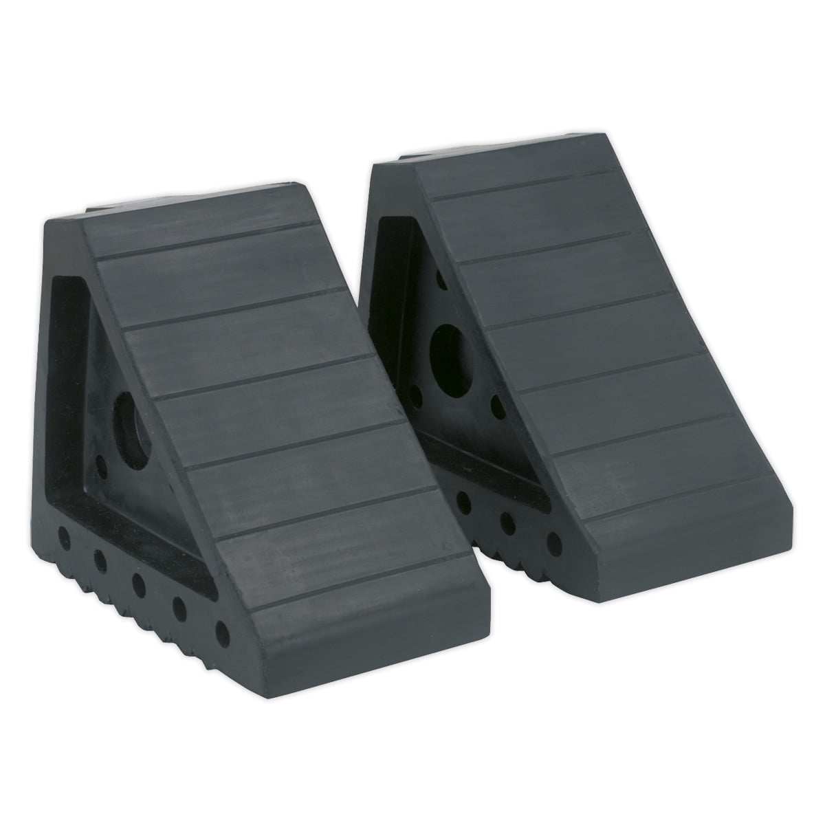 Sealey Rubber Wheel Chocks 1.8kg - Pair - WC01 - Image 4