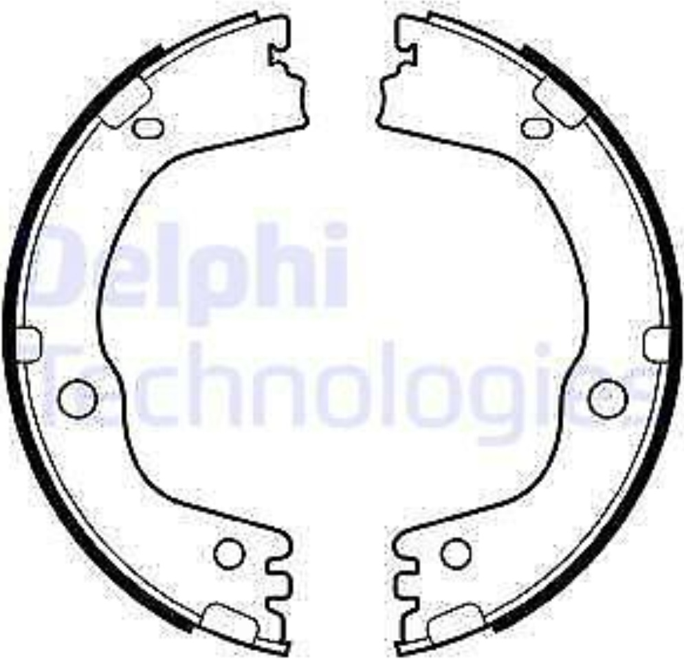 Brake Shoe Set, parking brake LS2081 DELPHI for HYUNDAI KIA