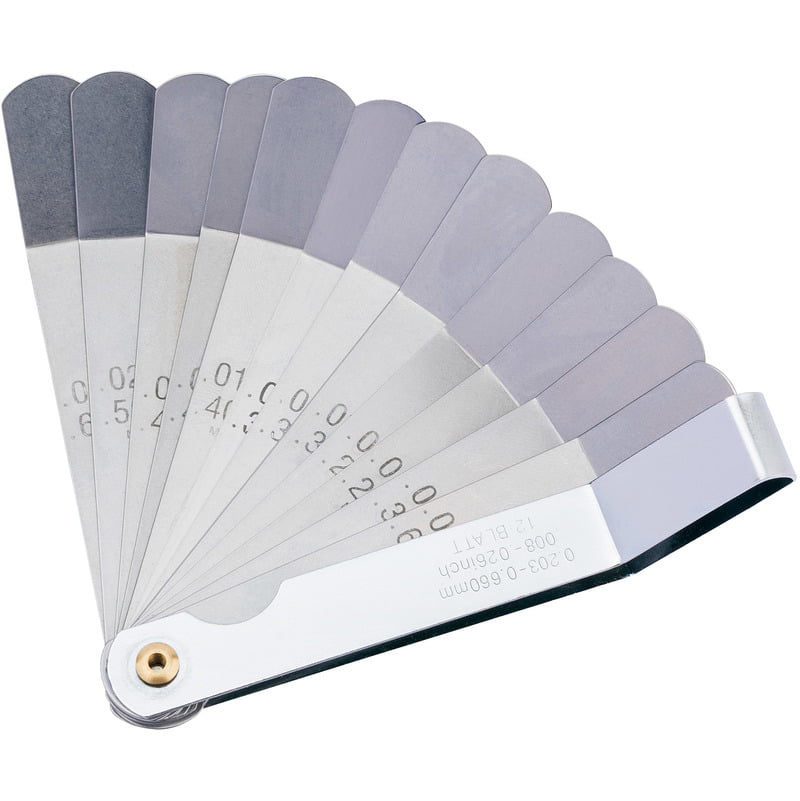 Draper 51729 12 Blade Metric and Imperial Angled Tappet Gauge
