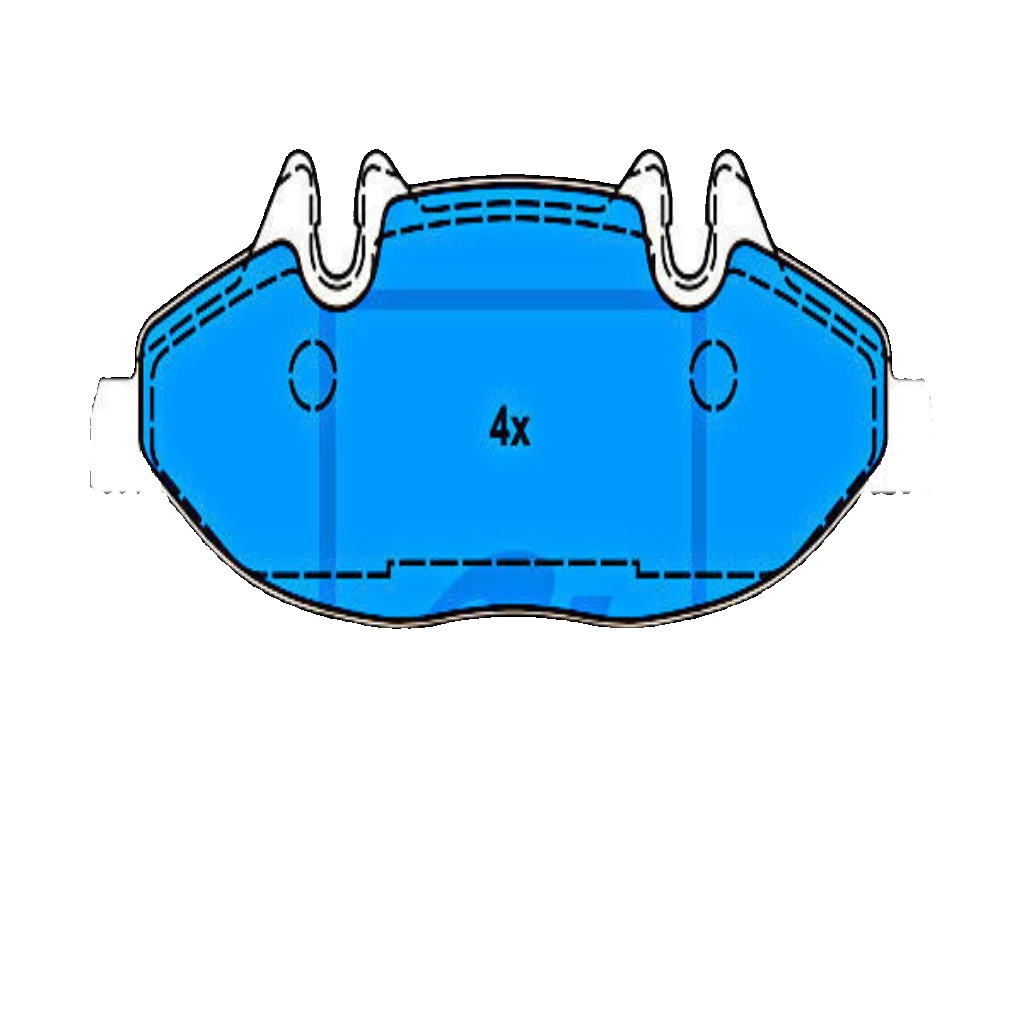 ATE 13.0460-3819.2 Brake Pad Set, disc brake for MERCEDES-BENZ