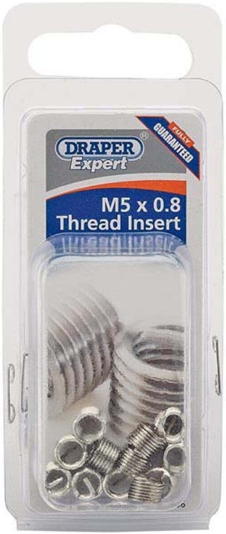 Draper 21706 Metric Thread Insert Refill M5 x 08 (Pack of 12)