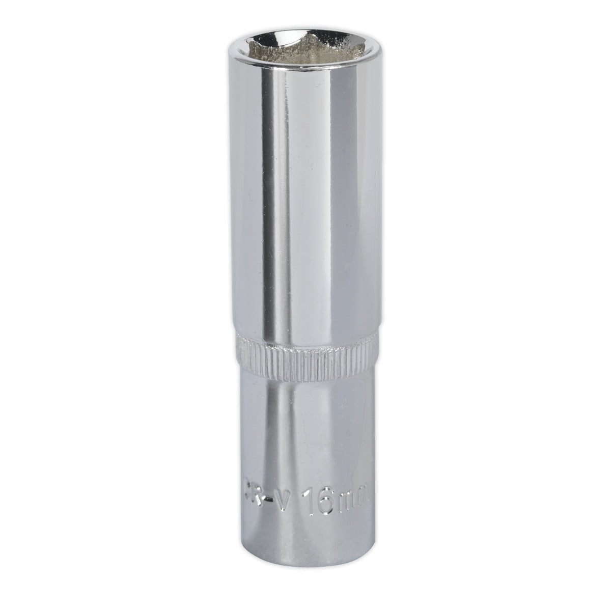 Sealey SP1216D Premier Fully Polished Deep Socket 1/2""Sq Drive 16mm