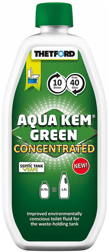 AQUAKEM GREEN CONCENTRATE 0.75L CHEMICAL FOR THETFORD PORTABLE CARAVAN TOILET - Image 6
