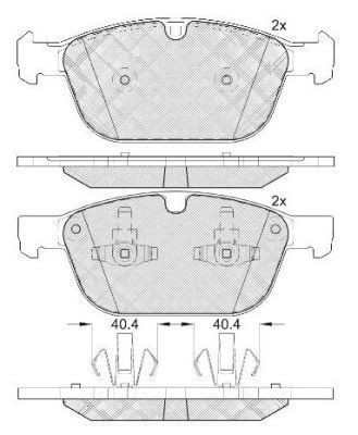 Original A.B.S. Brake Pad Set Disc Brake 37750 for Volvo