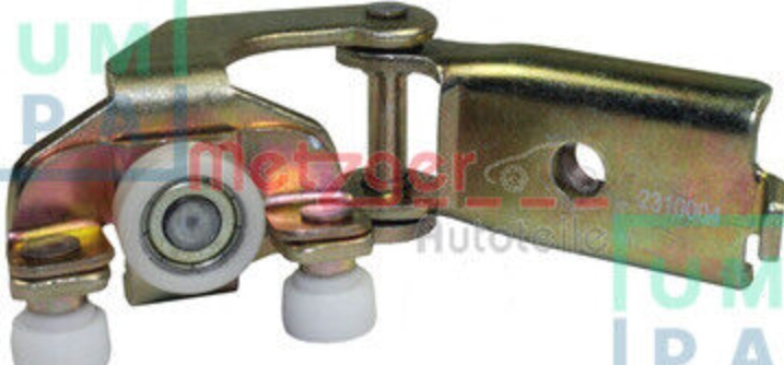 Original METZGER Roller Guide Sliding Door 2310004 for Mercedes-Benz