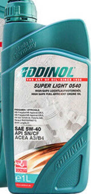 Addinol SUPER LIGHT 0540 5W40 W-40 VW MB BMW Renault RN0700 RN0710 5 Liter product image