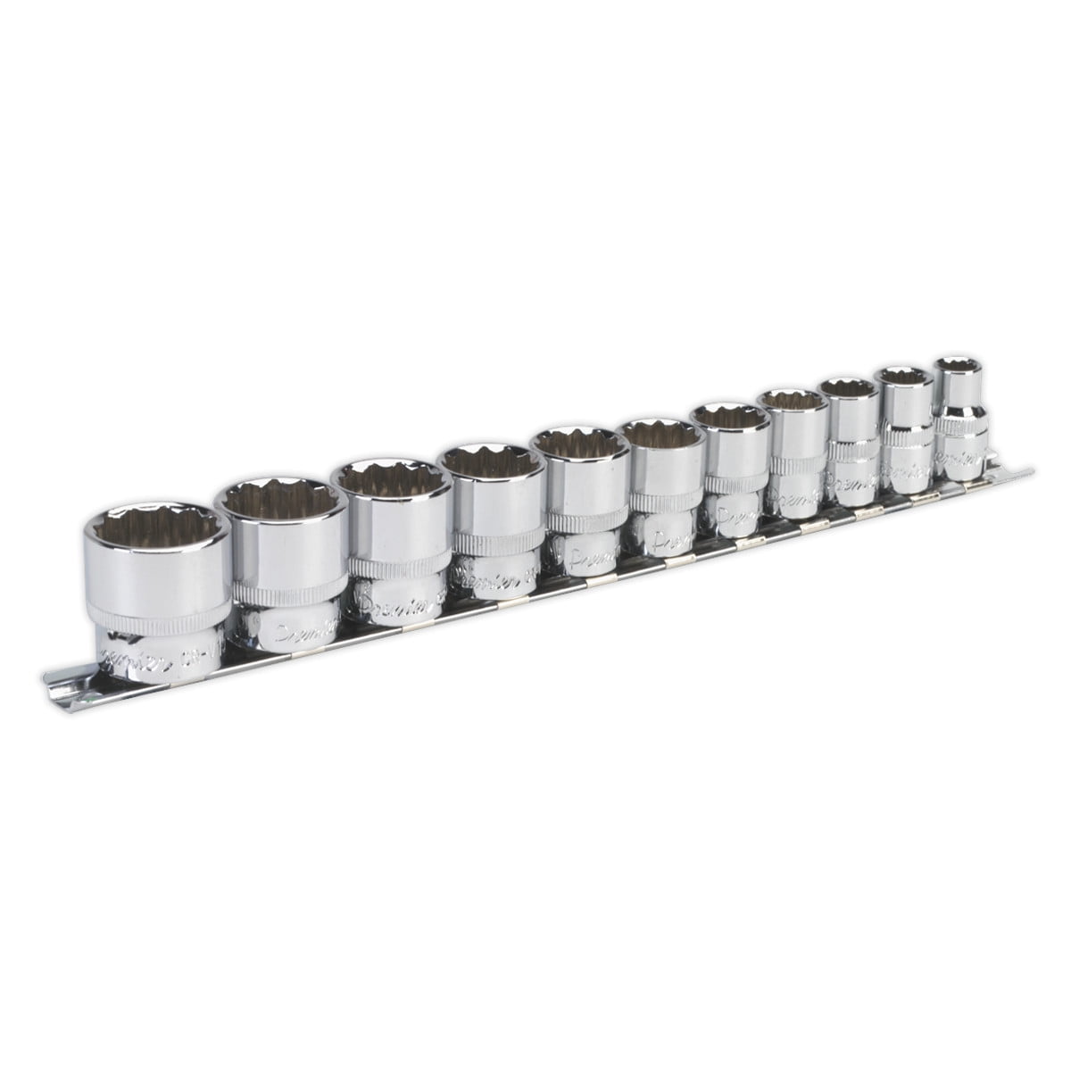 Sealey AK2672 Premier Imperial Socket Set 3/8""Sq Drive 12-point 11pc