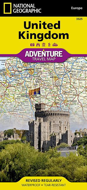 United Kingdom Map  National Geographic Adventure Map