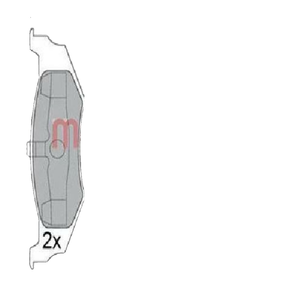 Original METZGER Brake Pad Set Disc Brake 1170320 for Chrysler Dodge