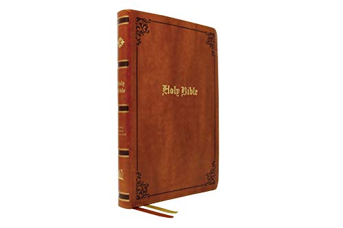 KJV Holy Bible: Large Print Thinline, Tan Leathersoft, Red Le... - 9780785241928
