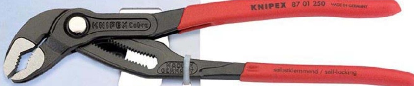 Draper 13758 KNIPEX 87 01 180 Cobra High-Tech Water Pump Pliers 180mm