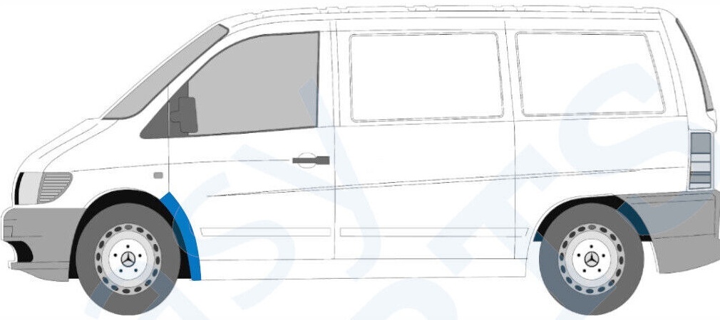 MERCEDES VITO 638 1996-2003 FRONT WHEEL ARCH REPAIR PANEL / LEFT LH