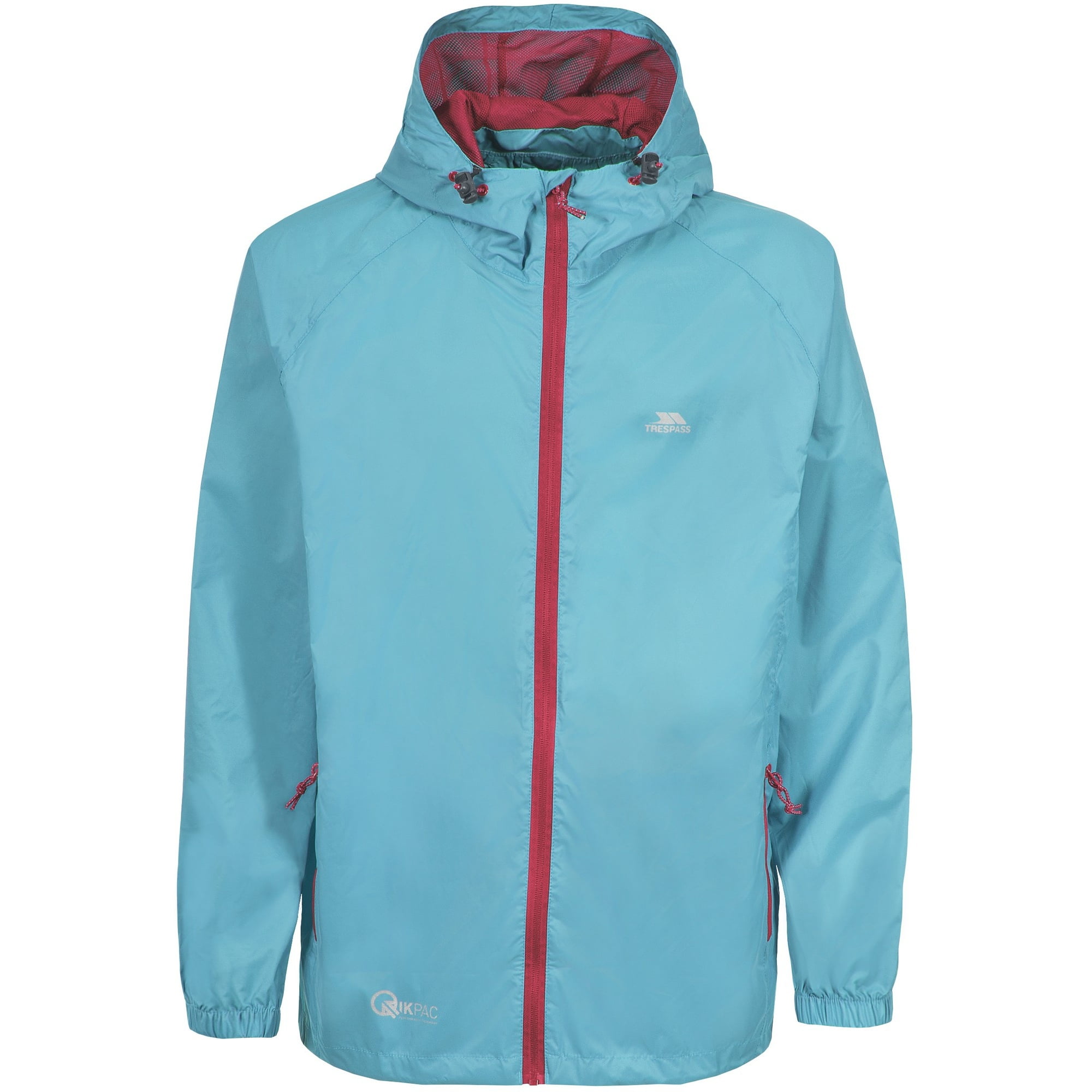 Trespass Unisex Adult Qikpac Waterproof Jacket - Aquatic - Aquatic - Xxs - 100% Polyamide