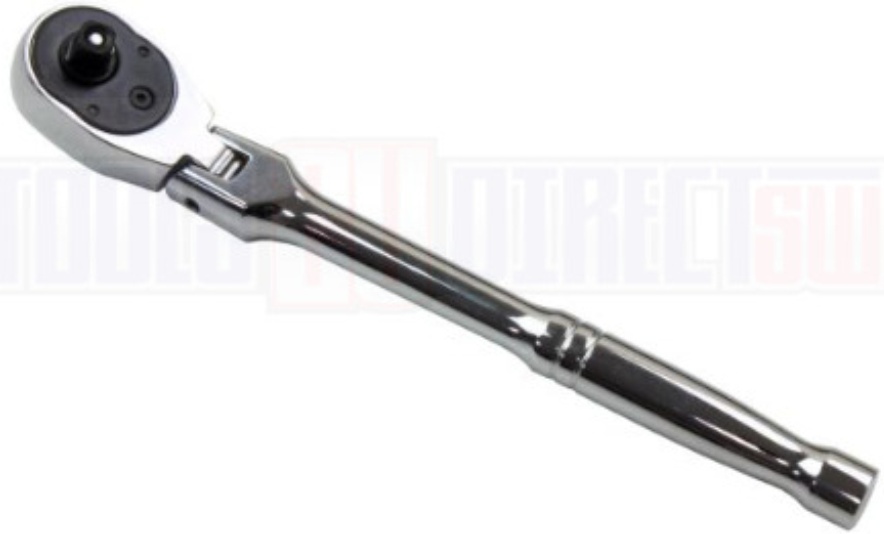 US PRO Industrial 1/4"" Drive 72T Flexible Head Ratchet 175mm Cr-Mo Handle
