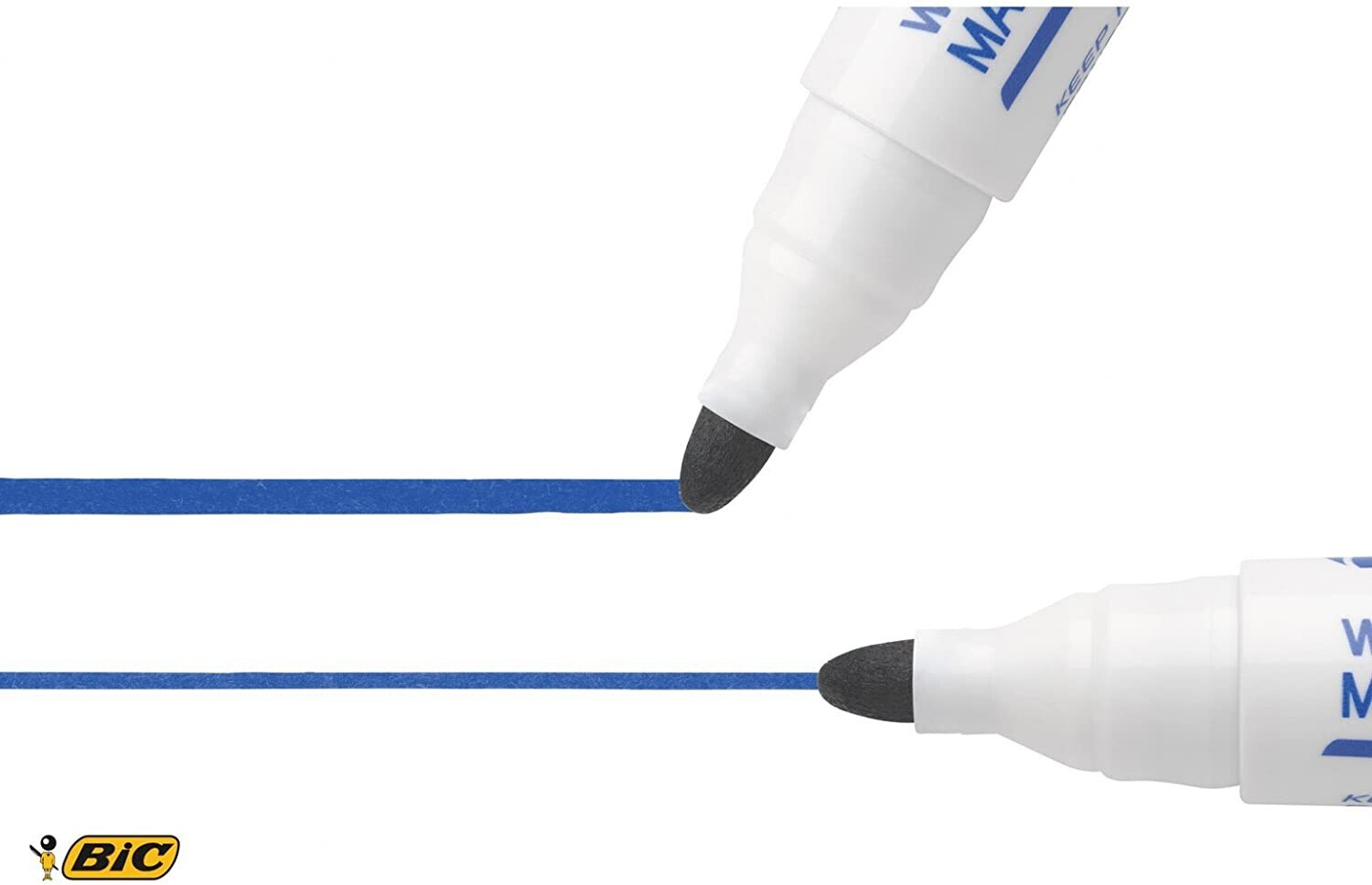 12x BIC VELLEDA BLACK DRYWIPE MARKER PENS 1701 BULLET TIP WHITEBOARD MARKERS (O2