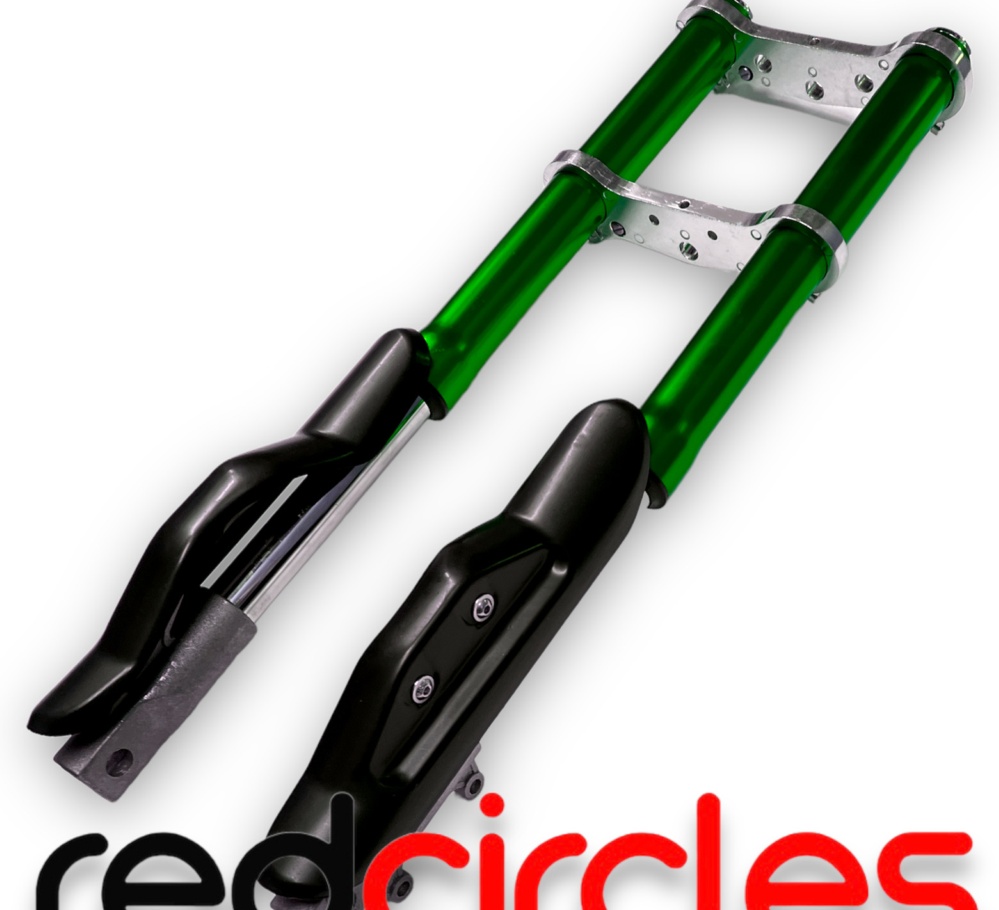 GREEN 47cc & 49cc MINI MOTO DIRT BIKE FRONT FORKS / MINIMOTO SUSPENSION