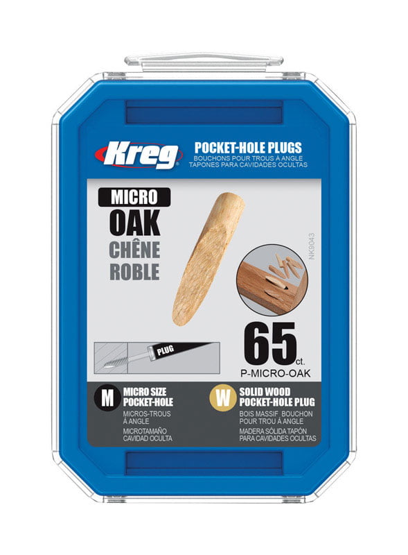 Kreg P-MICRO-OAK Kreg Oak Micro Pocket Plugs - qty 65