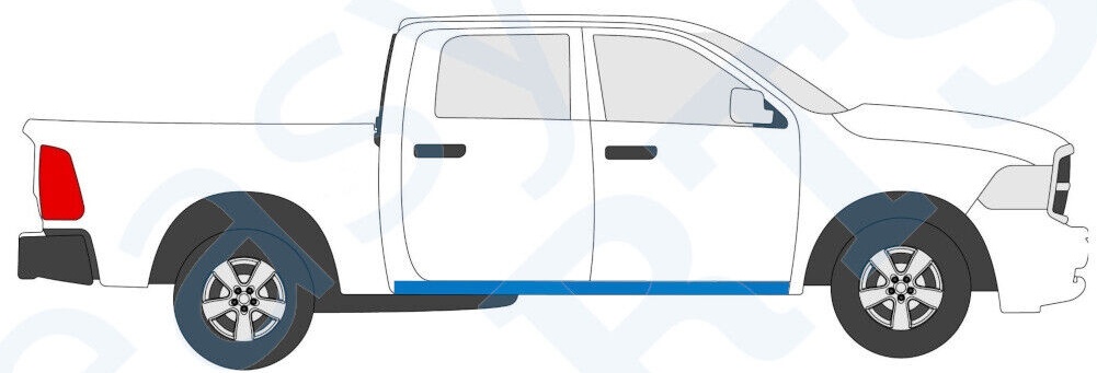DODGE RAM 2008-2013 SILL REPAIR PANEL ROCKER PANEL / RIGHT = LEFT / PAIR