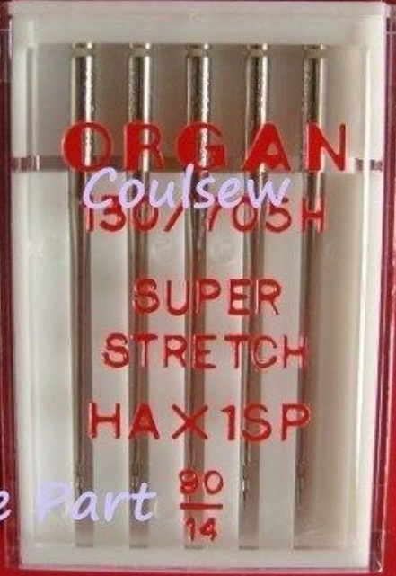 GENUINE JANOME SEWING MACHINE NEEDLES BALL POINT HAX1SP SUPER STRETCH 14/90