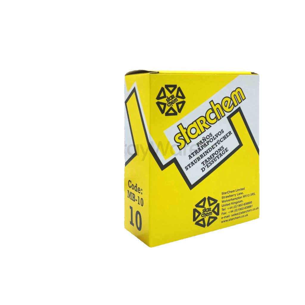 Starchem Tack Rags MB-10 Cloths Sticky Tack 10 Pack Car Paint Dispenser Box