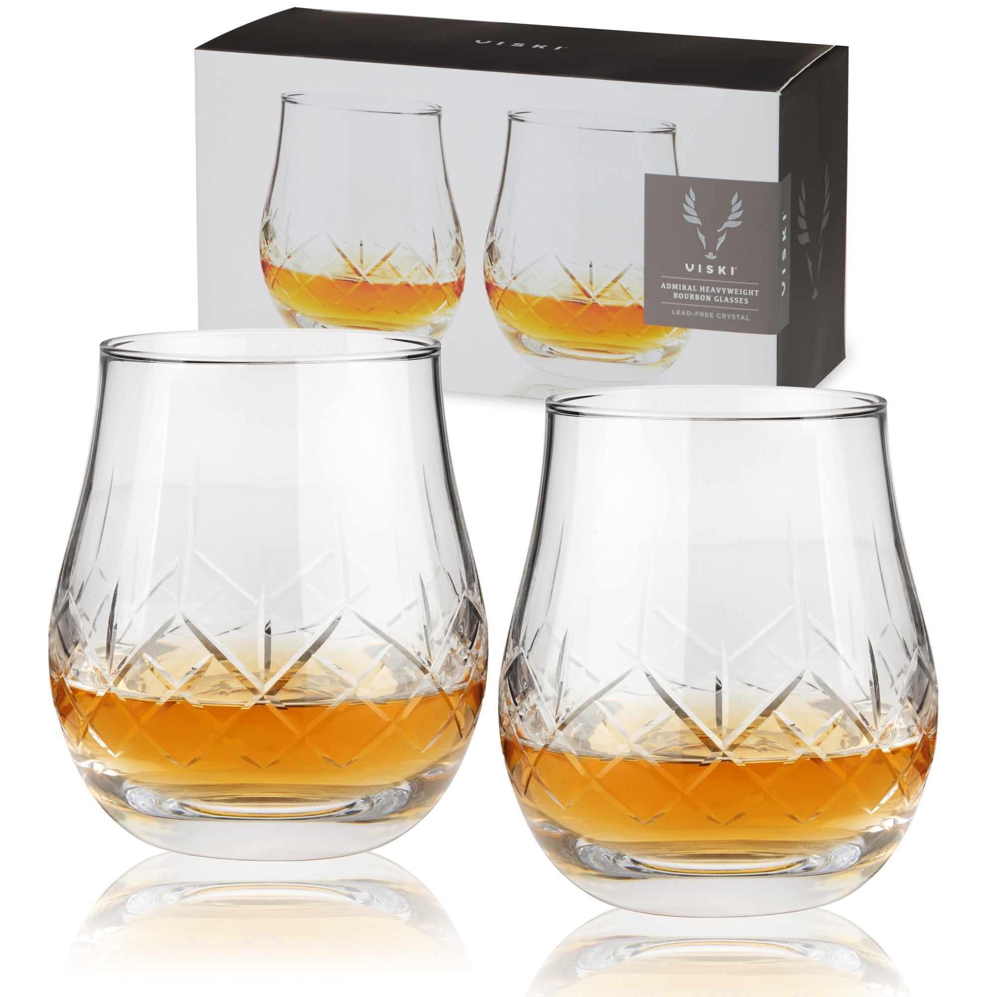 Viski Admiral Heavyweight Bourbon Glasses By