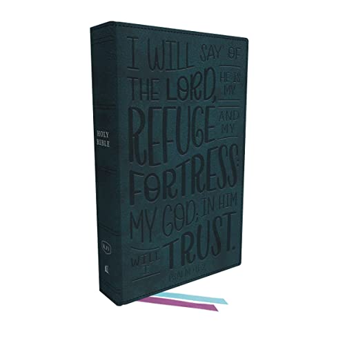 KJV Holy Bible: Thinline Youth Edition, Teal Leathersoft, Red... - 9780785292906