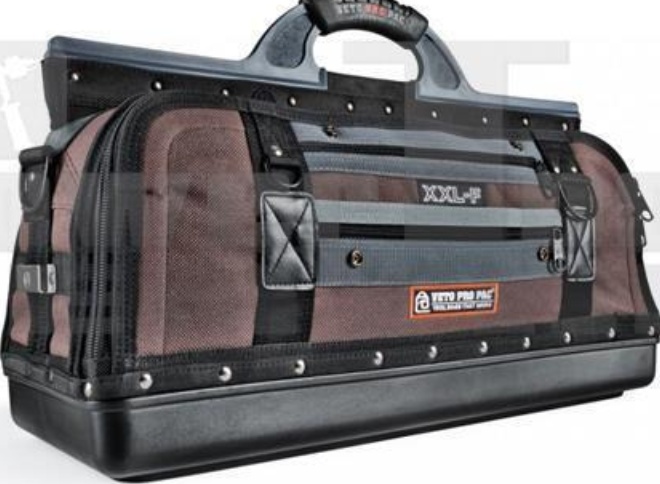 Veto Pro Pac XXL-F Heavy Duty Closed Top Long Tool Bag Box Case 54 Pockets