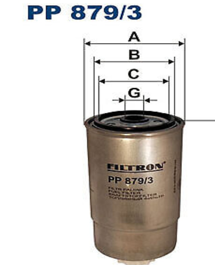 Für FILTRON PP 879/3 FUEL FILTER - DIESEL IVECO DAILY/GRINTA IV