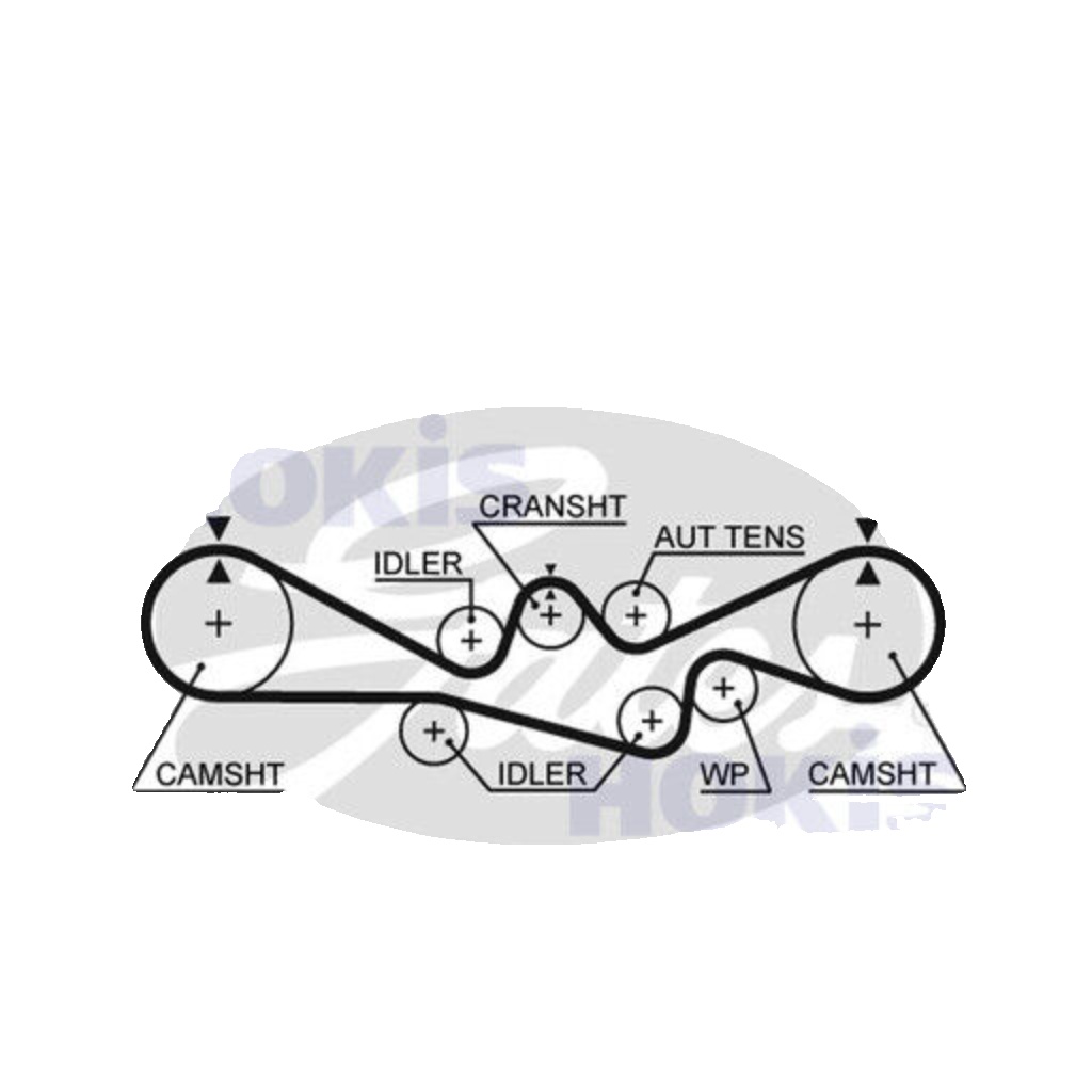 Gates 5537XS Timing Belt Replacement Fits Subaru Forester Impreza Legacy Outback