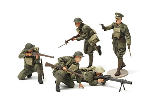 TAMIYA 35339 WWI British Infantry Set x 5 figs 1:35 Military Model Kit Figures