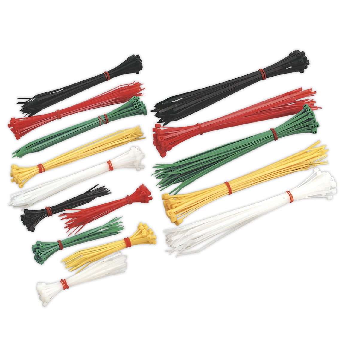Sealey CT375 Cable Tie Pack 375pcs – Mixed Nylon Zip Ties Assortment
