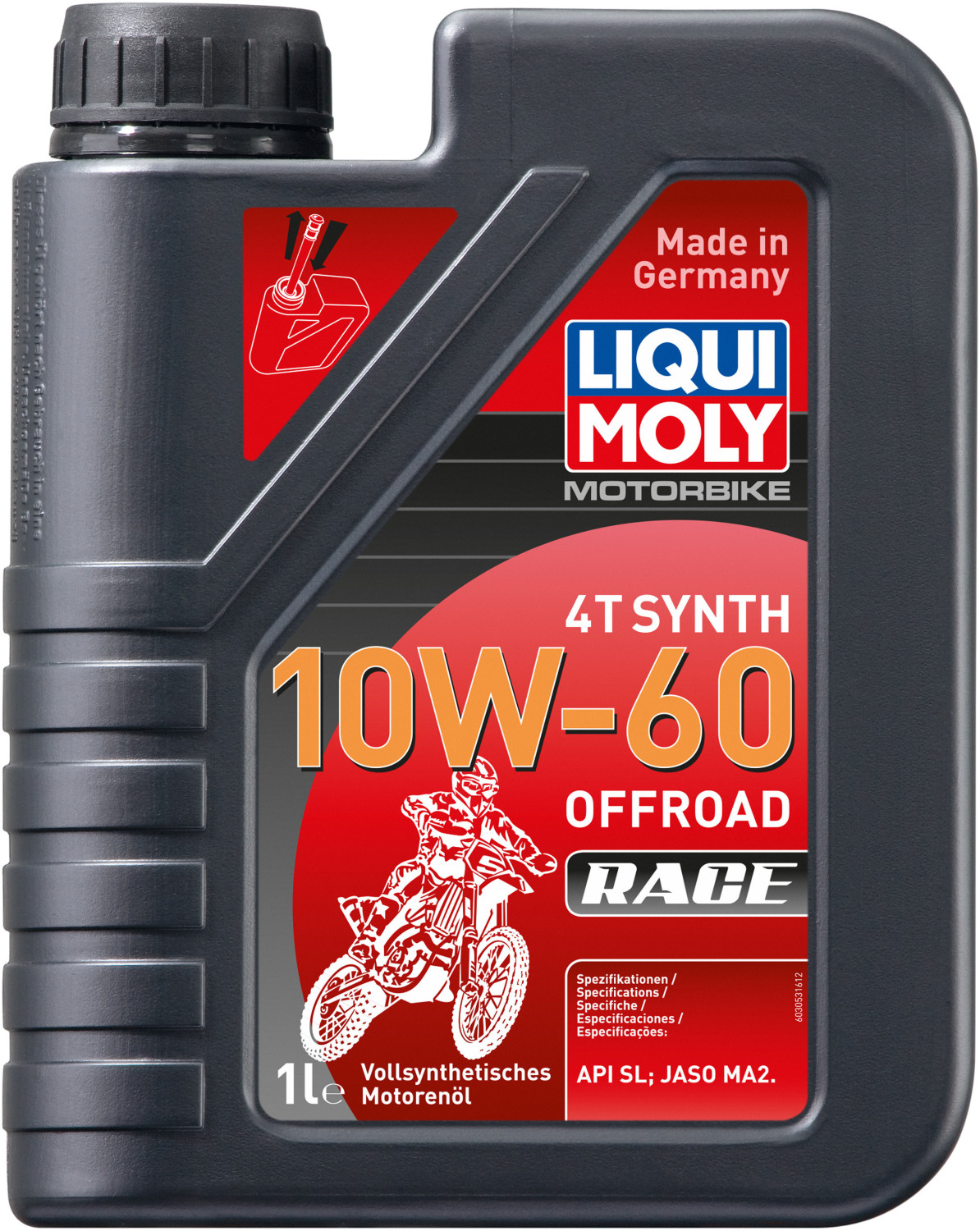 Liqui Moly Synthetic 4T 10W-60 Off-Road Motor Oil - 1L Bottle