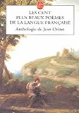 Les cent plus beaux poemes de la langue francaise