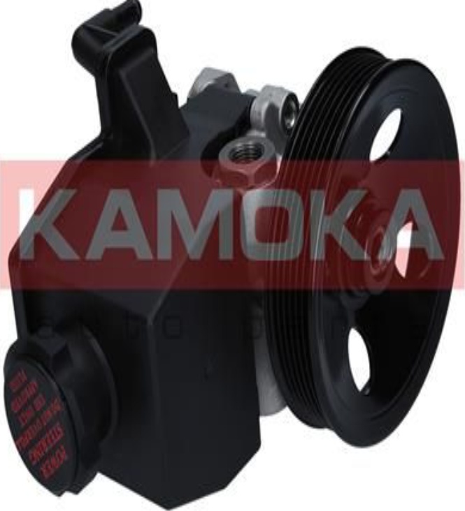 Power steering pump hydraulic with V-ribbed belt pulley PP128 KAMOKA