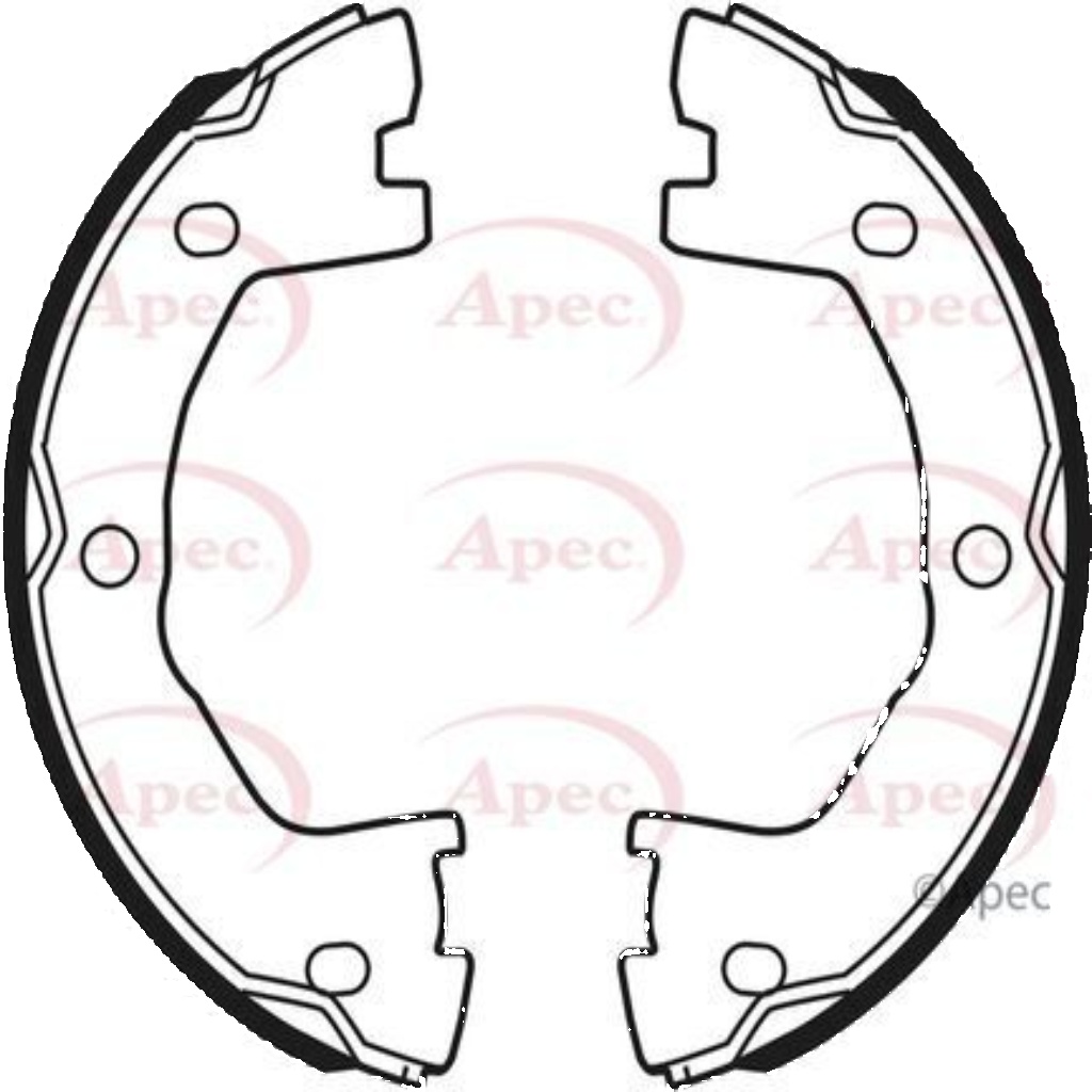 Apec Brake Shoe Premium Rear 1906403 5001860144 5028906053413 SHU779