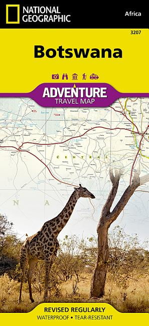 Botswana Map National Geographic Adventure Map
