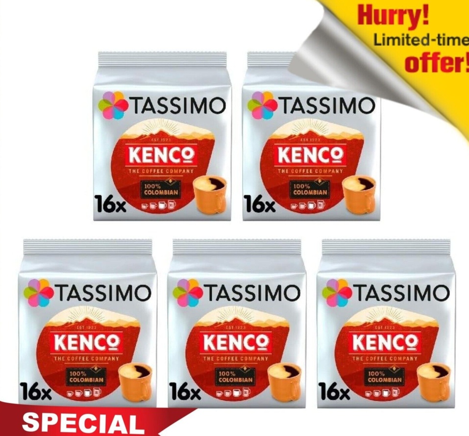 Tassimo Kenco 100 Colombian Pods 16s NWT431 - Image 2