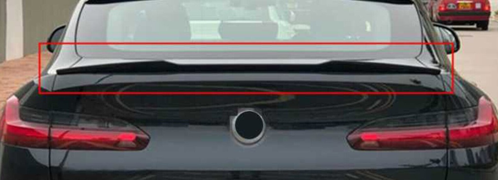 Rear Trunk Boot Lip Spoiler Black For BMW X4 G02 X4M 2018-