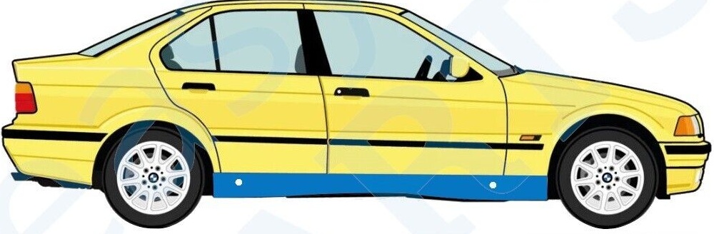 BMW 3 E36 1990-2000 SALOON ESTATE FULL SILL REPAIR PANEL ROCKER PANEL / RIGHT